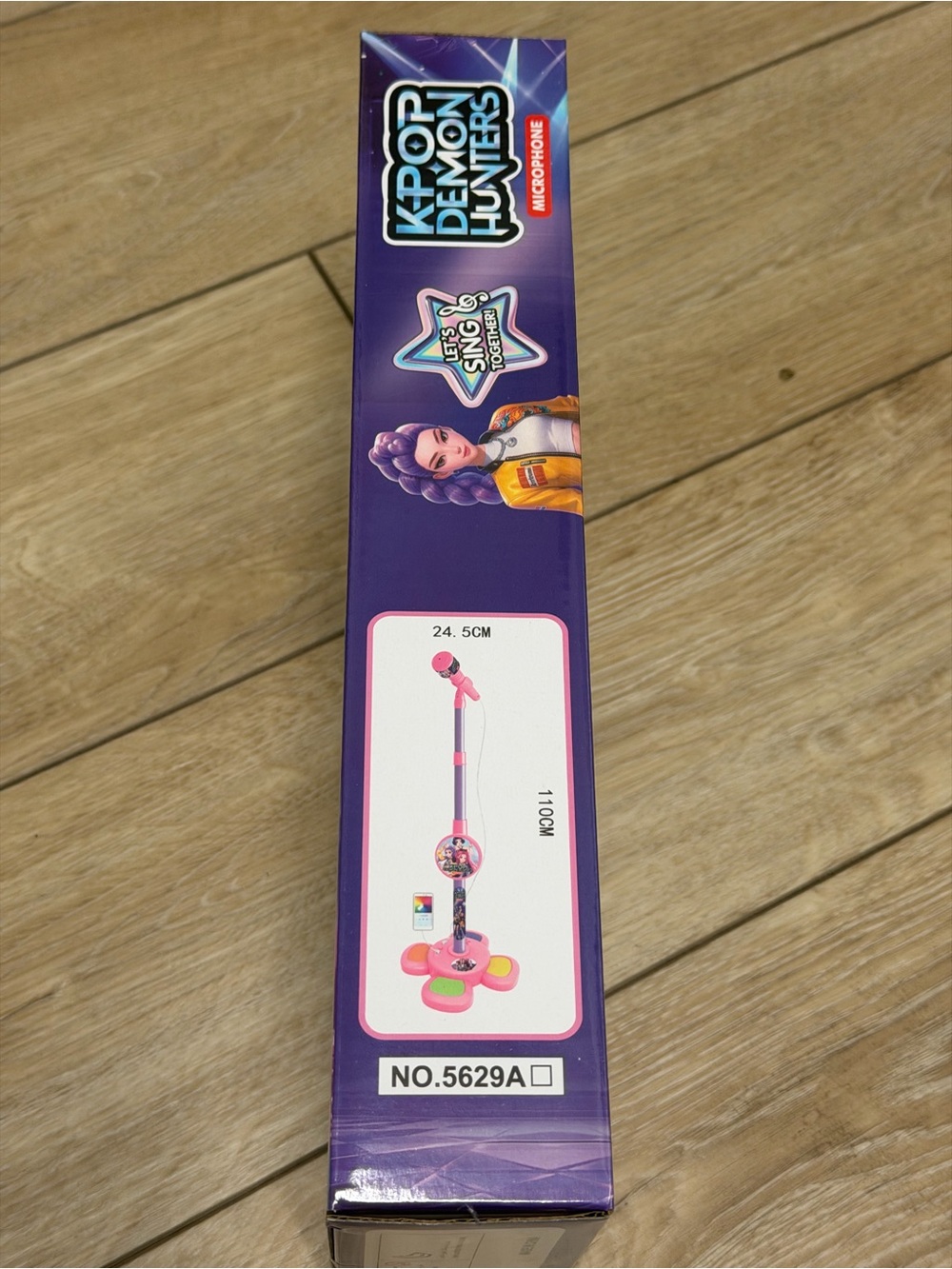 K-Pop Demon Hunters Kids Karaoke Microphone Stand Toy Set – New - Picture 5 of 6